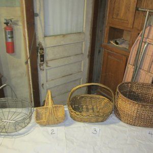VINTAGE BASKETS FOR SALE, PICK A BASKET, GREAT FOR EASTER PRICED BELOW